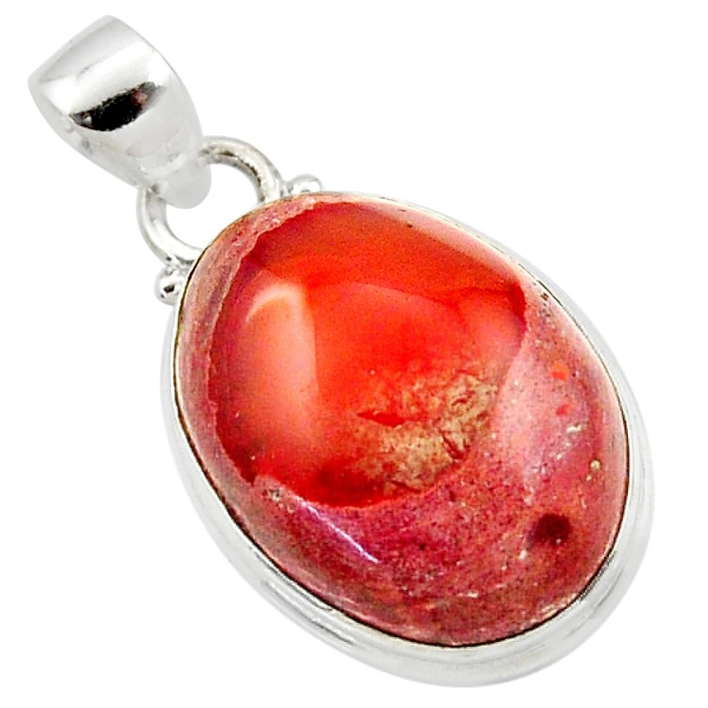 14.72cts natural multi color mexican fire opal sterling silver pendant r50741