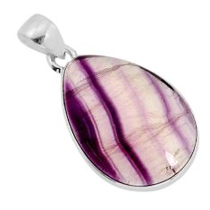 15.94cts natural multicolor fluorite 925 sterling silver pendant jewelry y77408