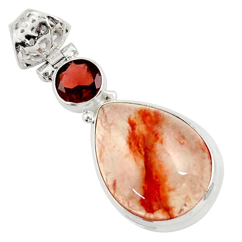 artz garnet 925 sterling silver pendant d45276