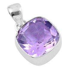 6.15cts natural pink amethyst 925 sterling silver pendant jewelry u19121