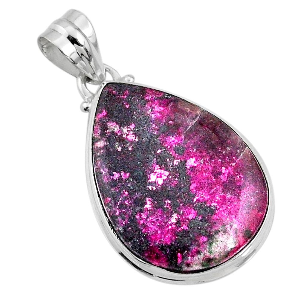 19.23cts natural pink cobalt calcite 925 sterling silver pendant jewelry r66080