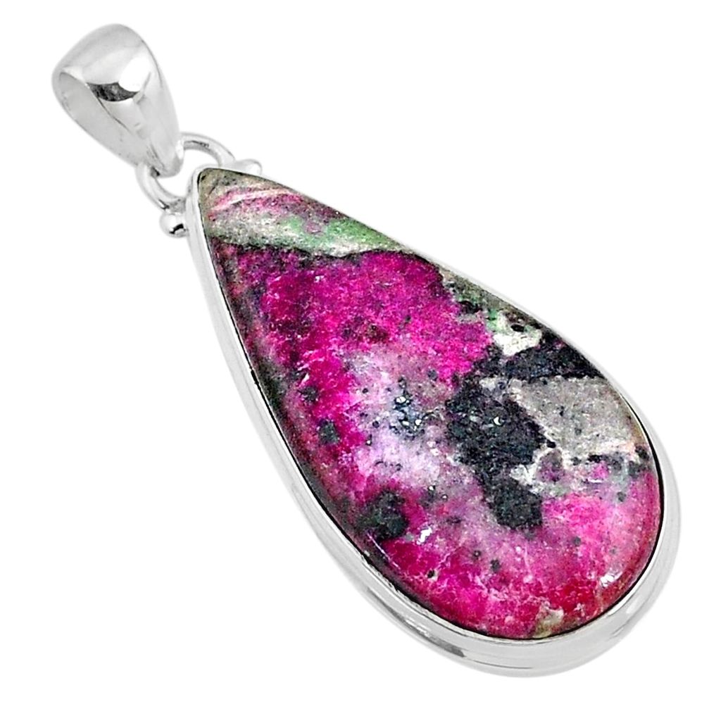 22.46cts natural pink cobalt calcite 925 sterling silver pendant jewelry r66086