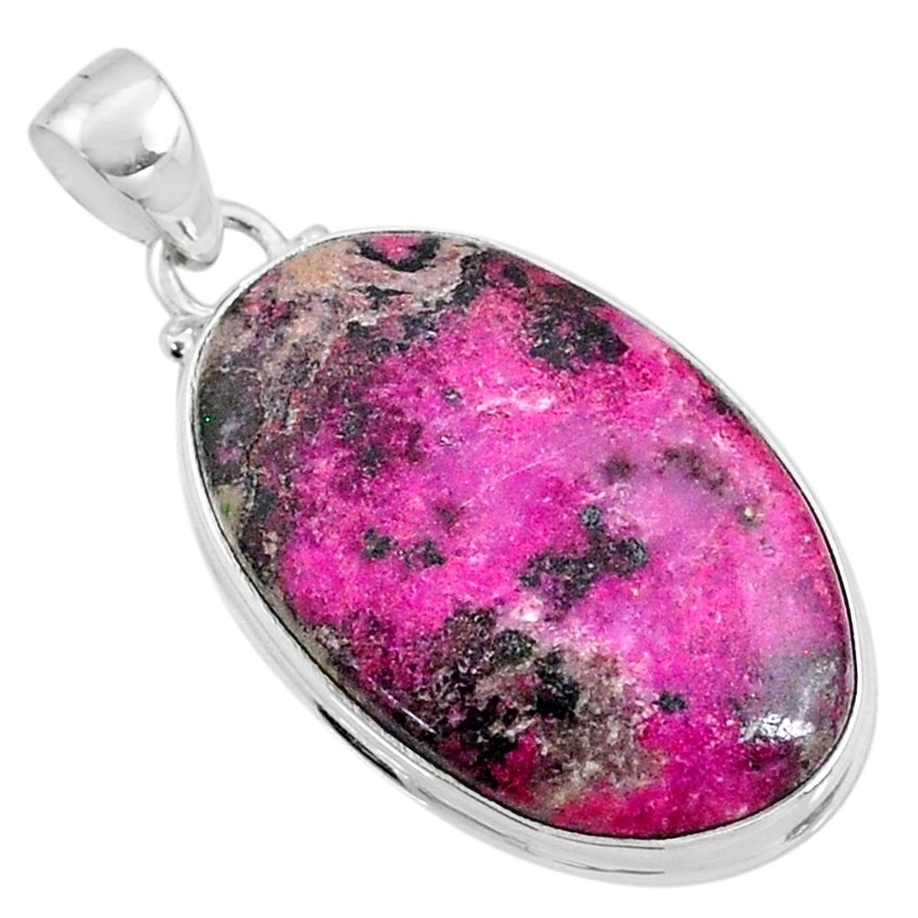 24.38cts natural pink cobalt calcite 925 sterling silver pendant jewelry r66088