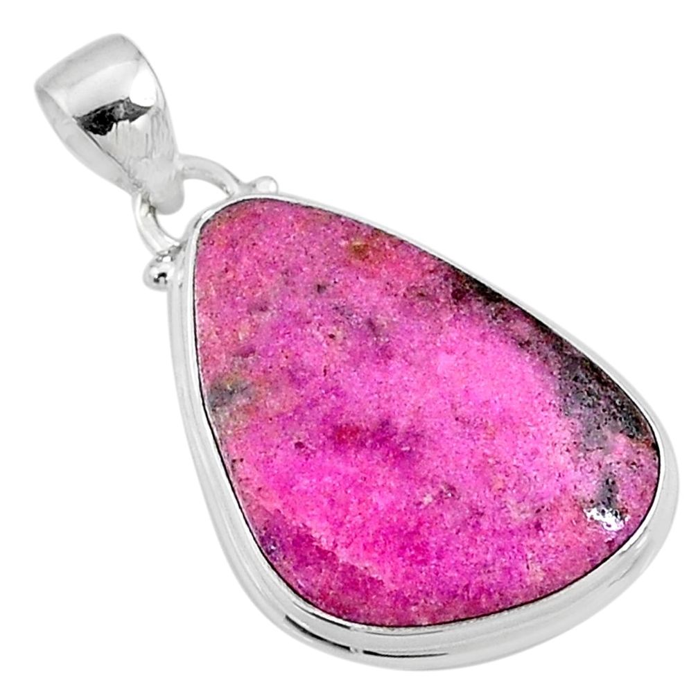 17.22cts natural pink cobalt calcite 925 sterling silver pendant jewelry r66090