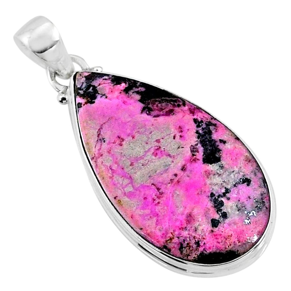 18.15cts natural pink cobalt calcite 925 sterling silver pendant jewelry r66095