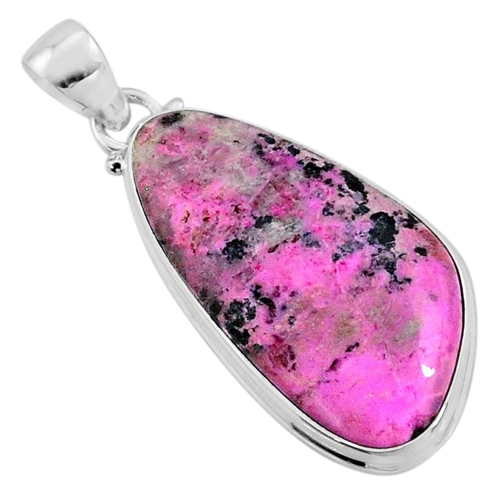 21.48cts natural pink cobalt calcite 925 sterling silver pendant jewelry r66098