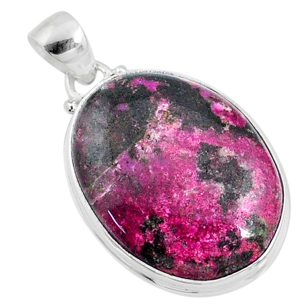 22.44cts natural pink cobalt calcite 925 sterling silver pendant jewelry r66115