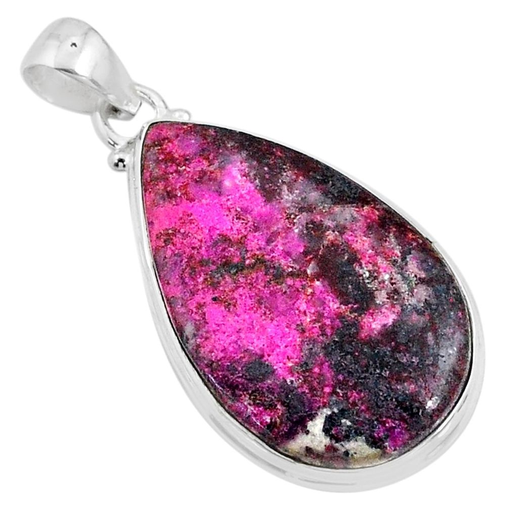 22.44cts natural pink cobalt calcite 925 sterling silver pendant jewelry r66116