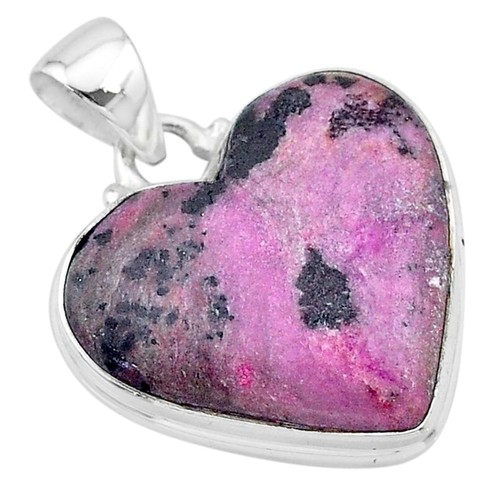 19.20cts natural pink cobalt calcite 925 sterling silver pendant jewelry t13442