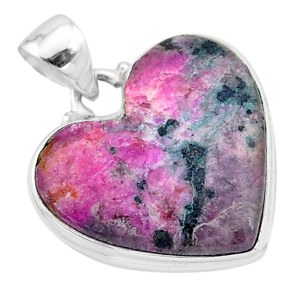 20.07cts natural pink cobalt calcite 925 sterling silver pendant jewelry t13443