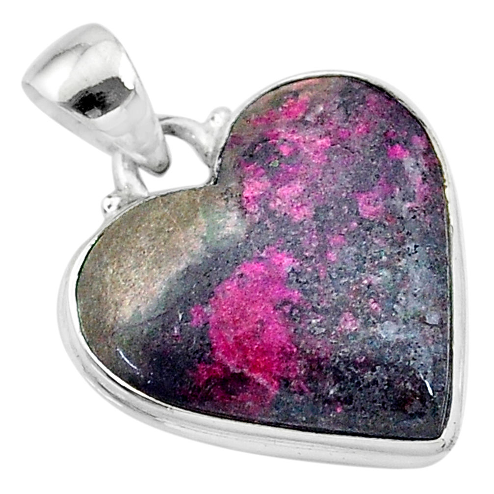 15.08cts natural pink cobalt calcite 925 sterling silver pendant jewelry t13446