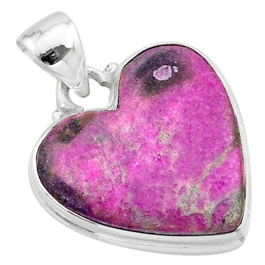 17.18cts natural pink cobalt calcite 925 sterling silver pendant jewelry t13450