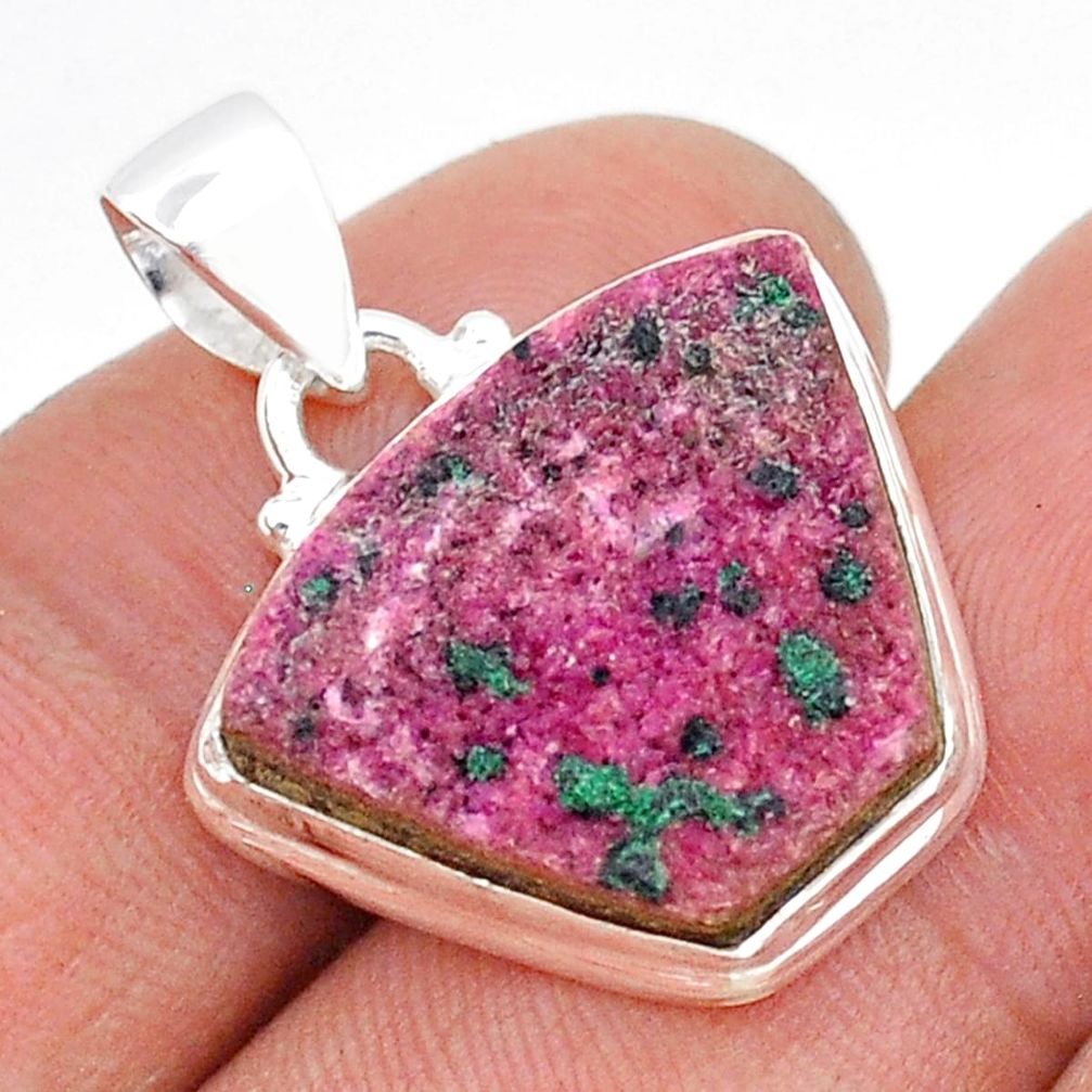 15.02cts natural pink cobalt calcite druzy 925 sterling silver pendant u89194