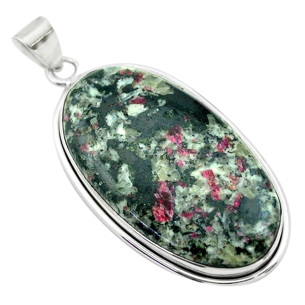 32.48cts natural pink eudialyte 925 sterling silver pendant jewelry t53794