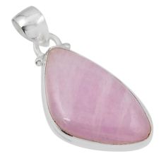 14.47cts natural pink kunzite fancy 925 sterling silver pendant jewelry y45136