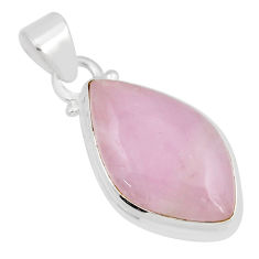 16.17cts natural pink kunzite marquise sterling silver pendant jewelry y50625