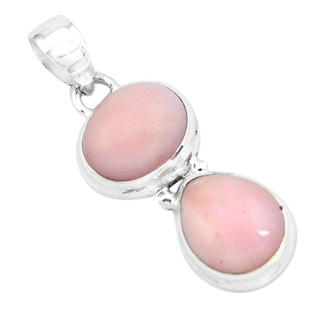 7.54cts natural pink opal 925 sterling silver pendant jewelry p67419