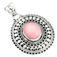 Clearance Sale- 5.29cts natural pink opal 925 sterling silver pendant jewelry r20263