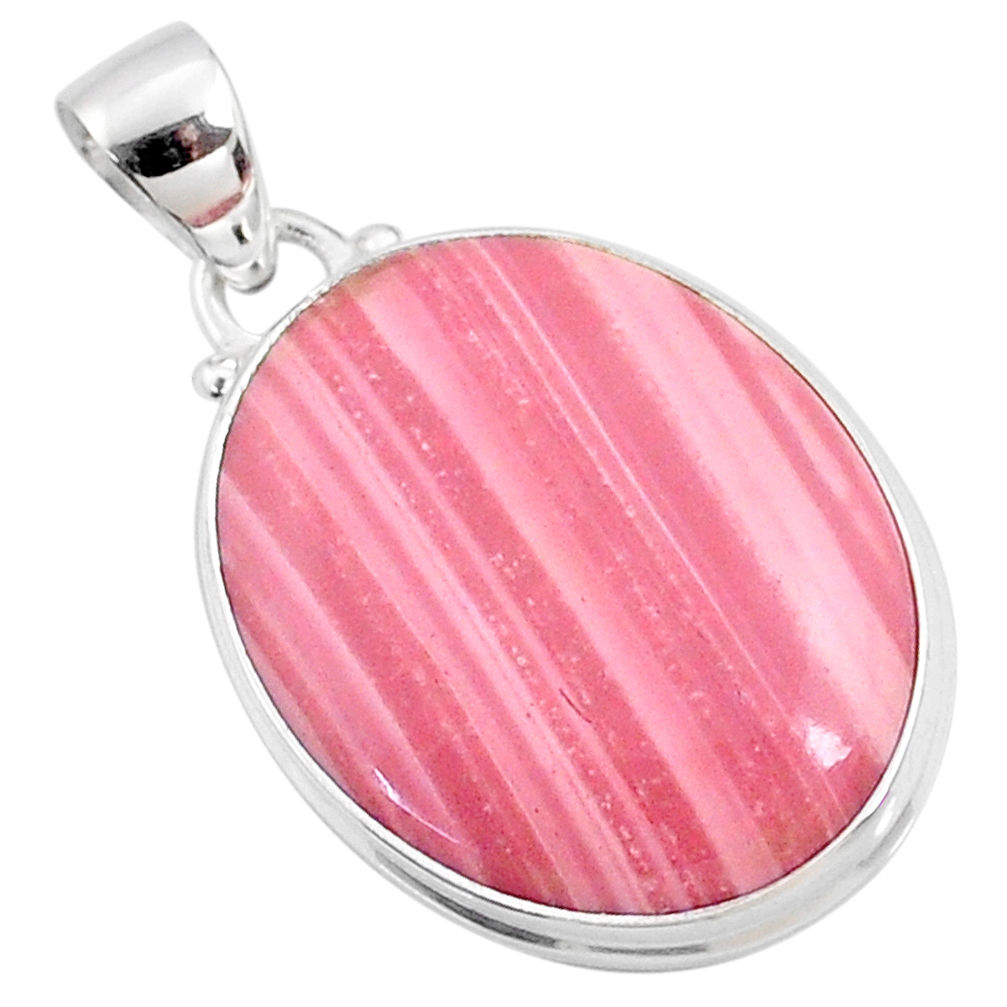 14.12cts natural pink opal 925 sterling silver pendant jewelry r66210