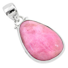 Clearance Sale- 15.08cts natural pink petalite 925 sterling silver pendant jewelry r94796