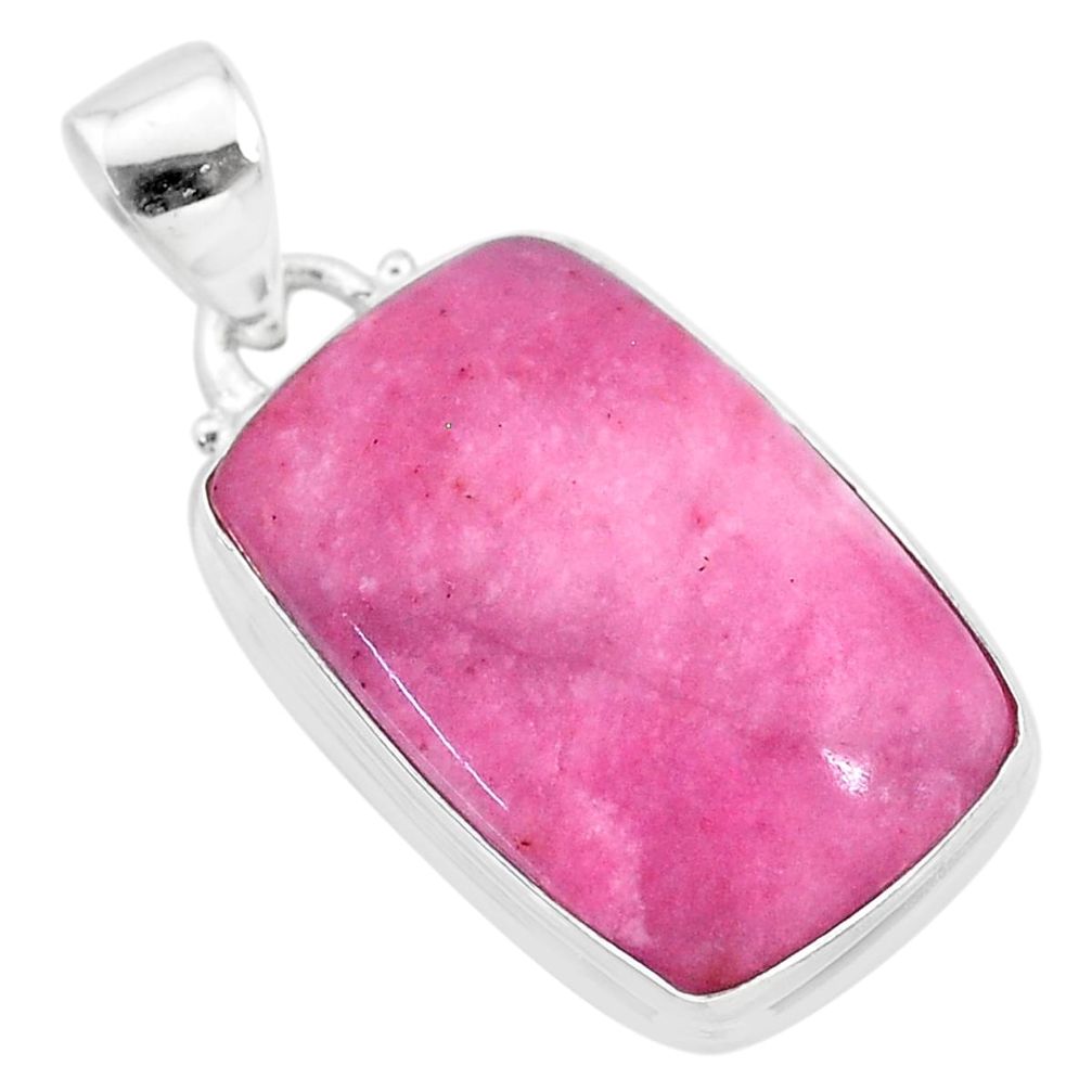 13.89cts natural pink petalite 925 sterling silver pendant jewelry t21538
