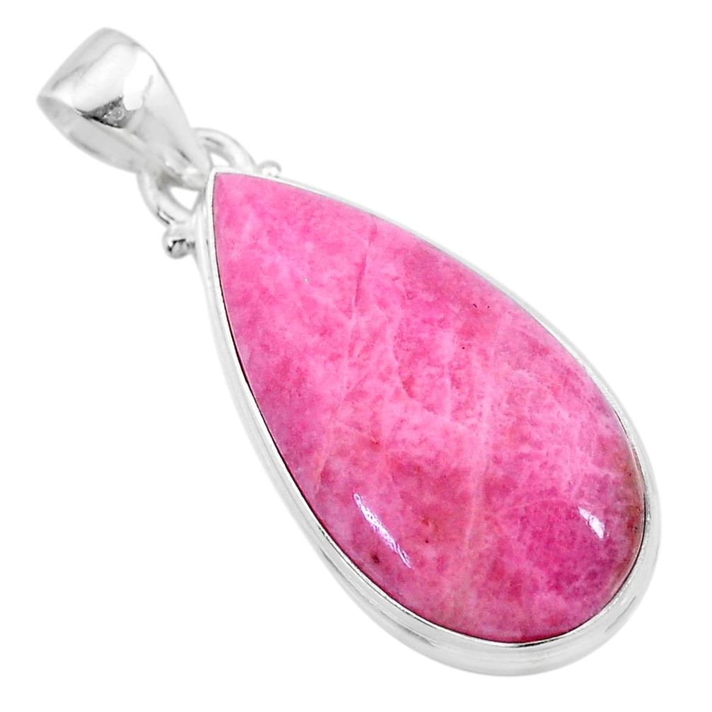 16.65cts natural pink petalite 925 sterling silver pendant jewelry t21543