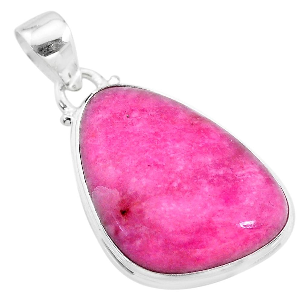 16.20cts natural pink petalite 925 sterling silver pendant jewelry t21550