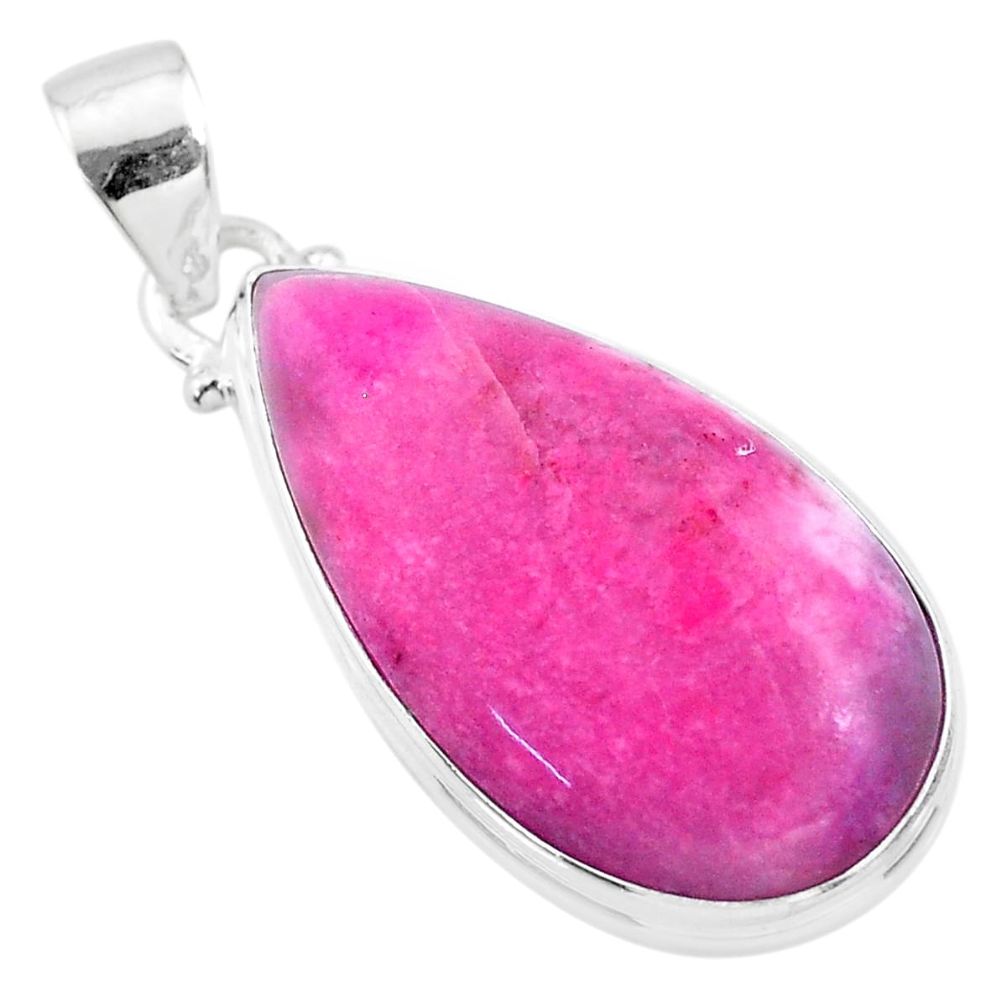 16.20cts natural pink petalite 925 sterling silver pendant jewelry t21551