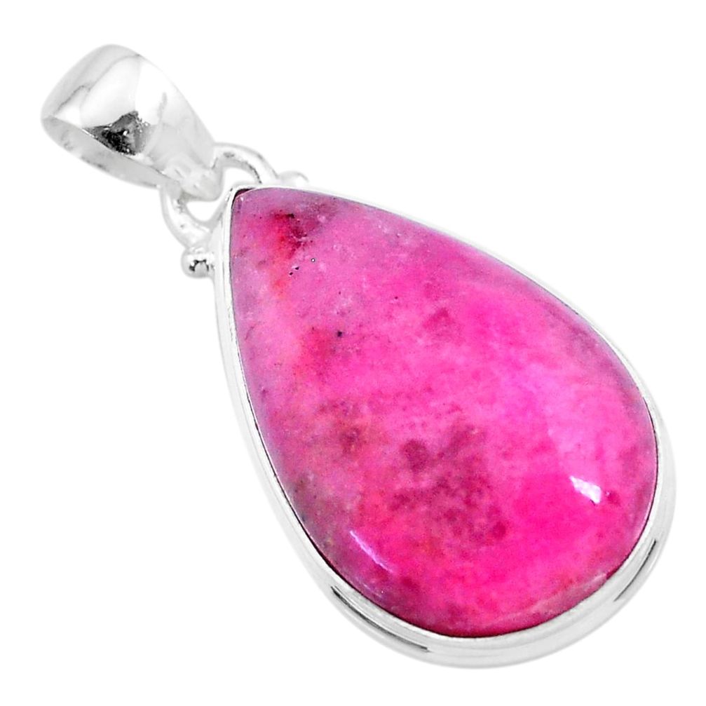 16.65cts natural pink petalite 925 sterling silver pendant jewelry t21558