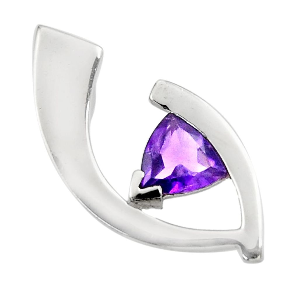 purple amethyst 925 sterling silver pendant jewelry d45666