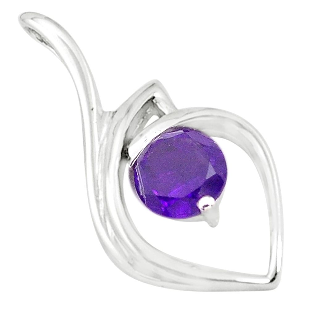 purple amethyst 925 sterling silver pendant jewelry p83901