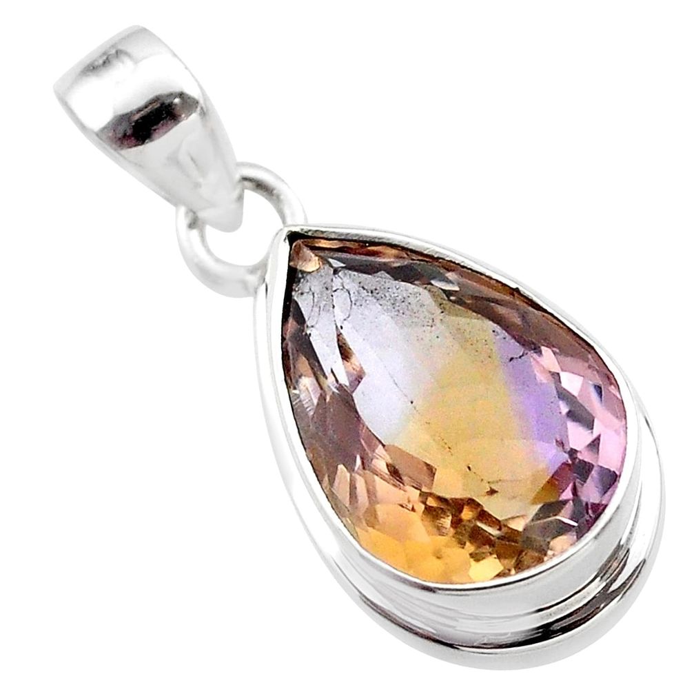9.94cts natural purple ametrine 925 sterling silver pendant jewelry t45164