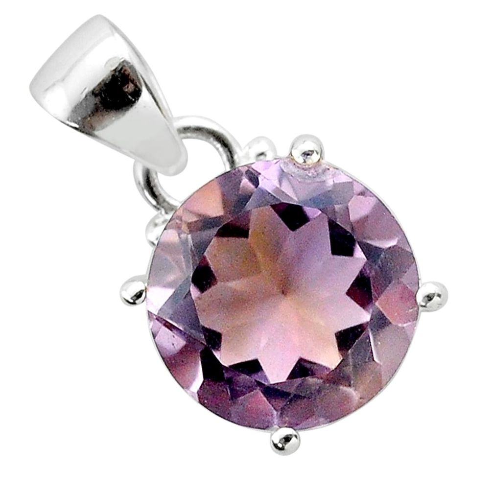 7.13cts natural purple ametrine 925 sterling silver pendant jewelry t50179