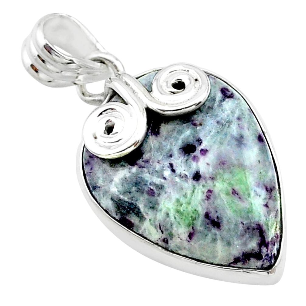 14.47cts natural purple kammererite 925 sterling silver pendant jewelry t22853