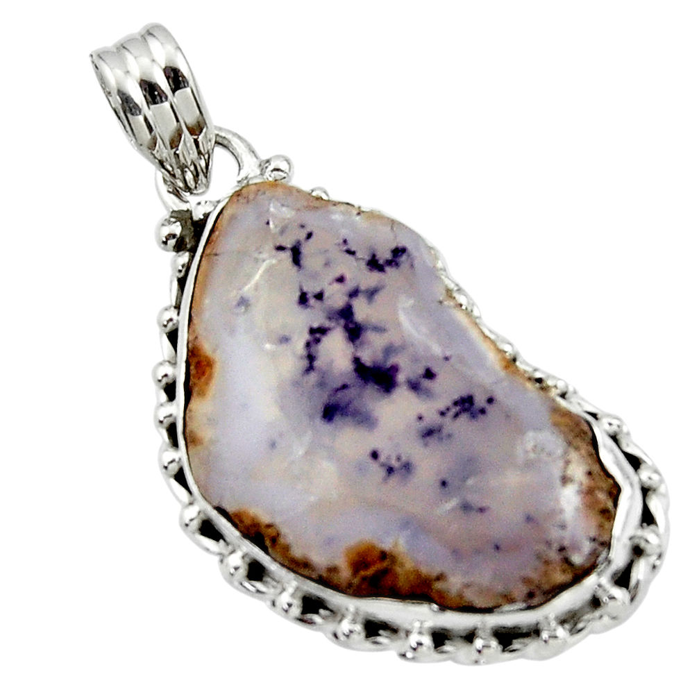 19.60cts natural purple opal 925 sterling silver pendant jewelry r44637