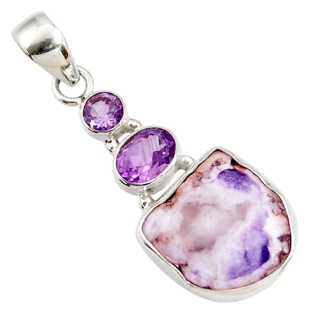  purple opal amethyst 925 sterling silver pendant jewelry d44113