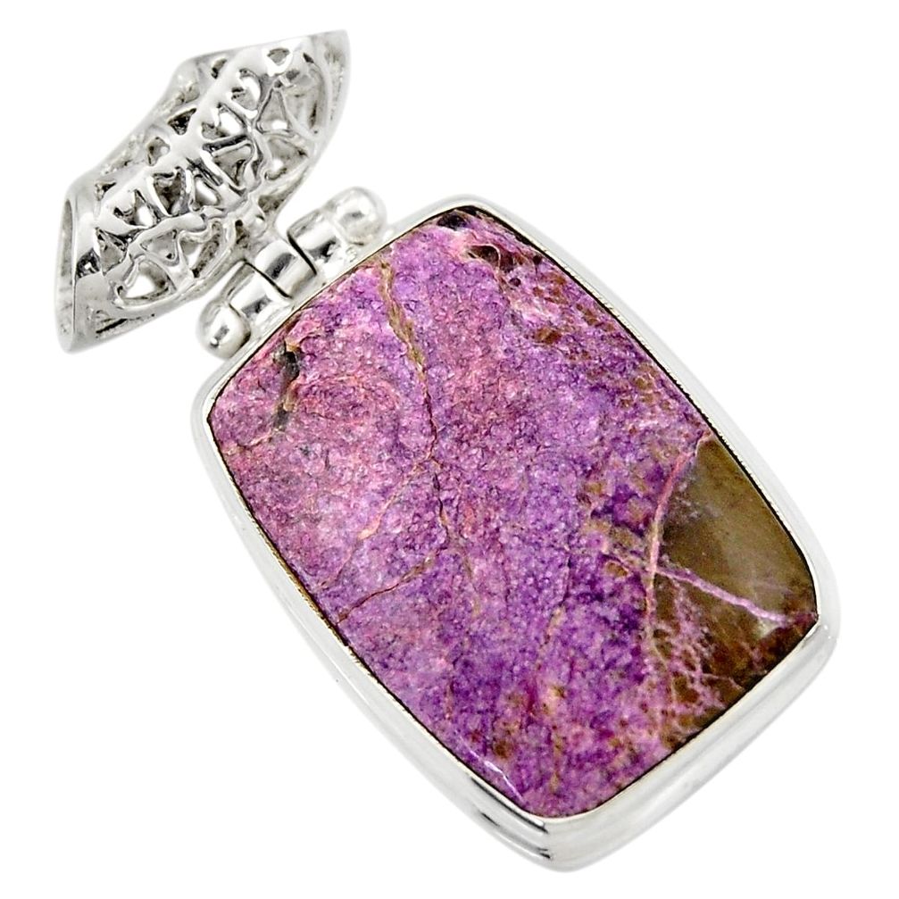  purple purpurite 925 sterling silver pendant jewelry d42164