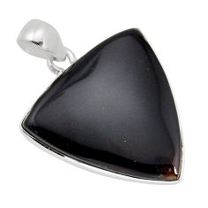 16.49cts natural rainbow obsidian eye 925 sterling silver pendant jewelry y77465