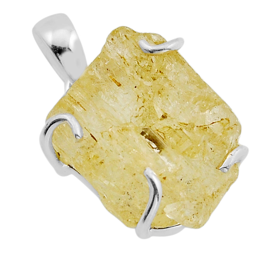 13.68cts natural scapolite fancy shape 925 sterling silver pendant jewelry n1382