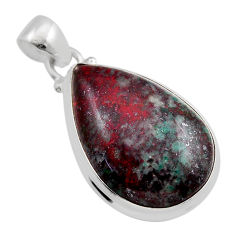 17.95cts natural sonora sunrise (cuprite chrysocolla) 925 silver pendant y88842