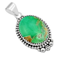 16.17cts natural variscite 925 sterling silver pendant jewelry u90015