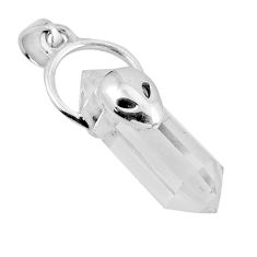 12.18cts pointer natural crystal 925 sterling silver aline face pendant y55497