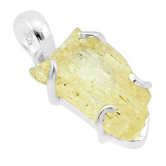 10.48cts scapolite fancy shape 925 sterling silver pendant jewelry y63425