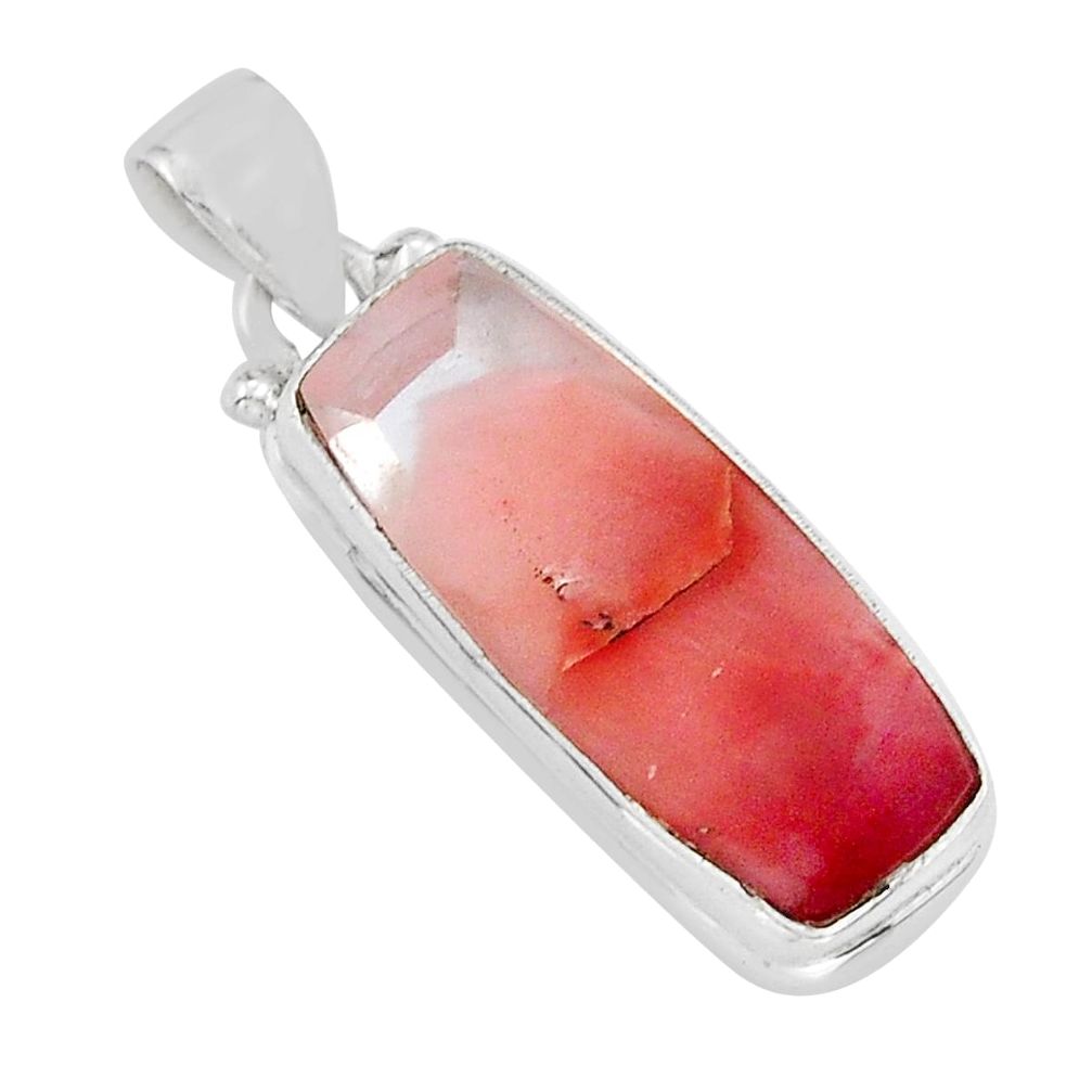 11.66cts silk rutile baguette shape 925 sterling silver pendant jewelry y28491