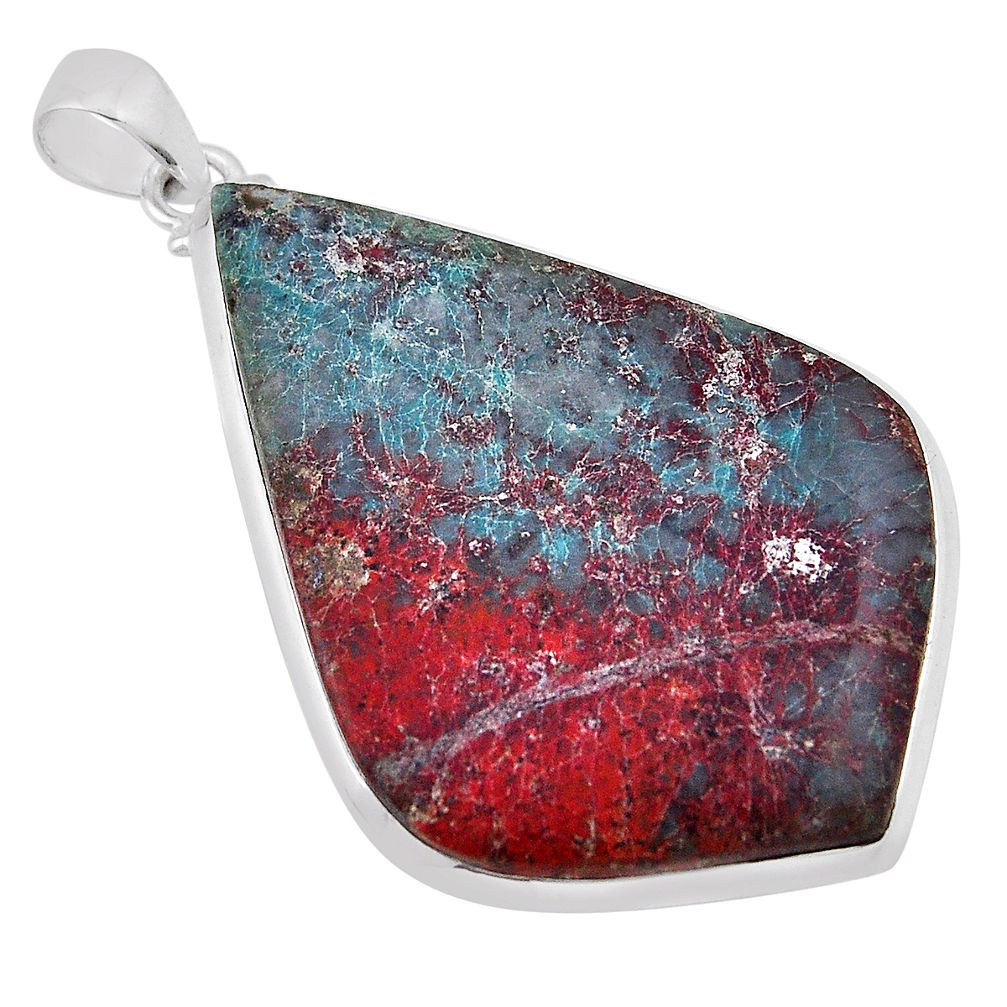 40.69cts sonora sunrise (cuprite chrysocolla) 925 sterling silver pendant n34924