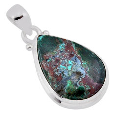 10.18cts sonora sunrise (cuprite chrysocolla) 925 sterling silver pendant n38651
