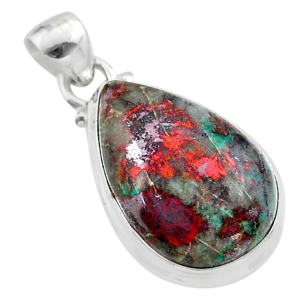 15.65cts sonora sunrise (cuprite chrysocolla) 925 sterling silver pendant t45064