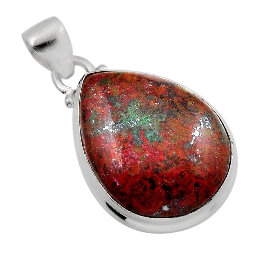 17.95cts sonora sunrise (cuprite chrysocolla) 925 sterling silver pendant y88845