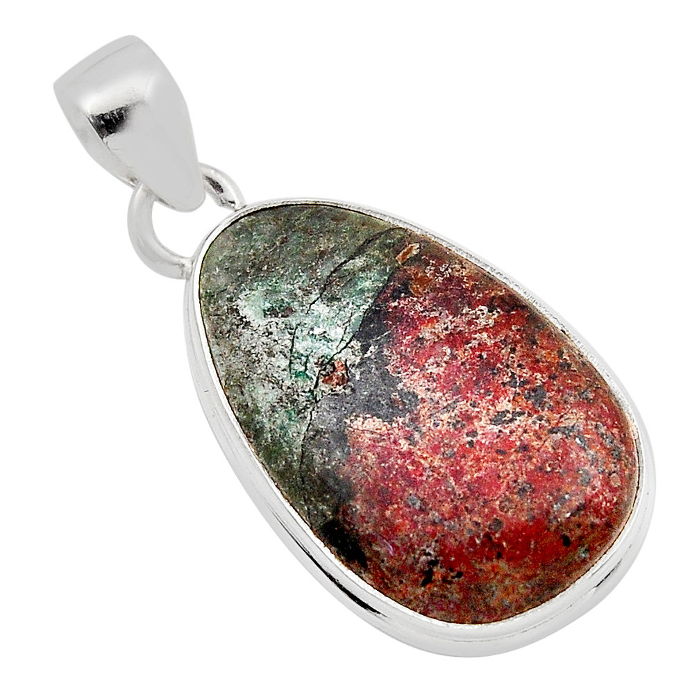 14.95cts sonora sunrise (cuprite chrysocolla) 925 sterling silver pendant y90710