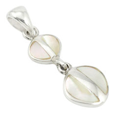 White blister pearl enamel 925 sterling silver pendant jewelry a85433 c14630
